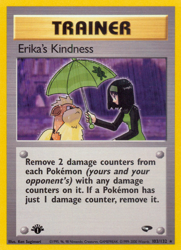 Gym Challenge Erika's Kindness #103/132 first edition